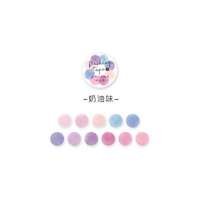 Washi Tape / Masking Tape Dots Colors 100pcs