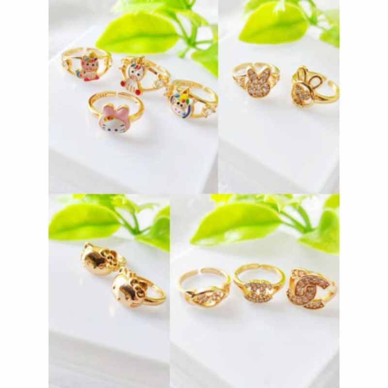 cincin xuping anak cincin xuping permata anak warna emas