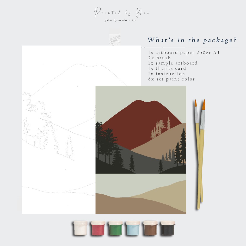 

Paint By Number Kit A3, TR-LANDSCAPE 1