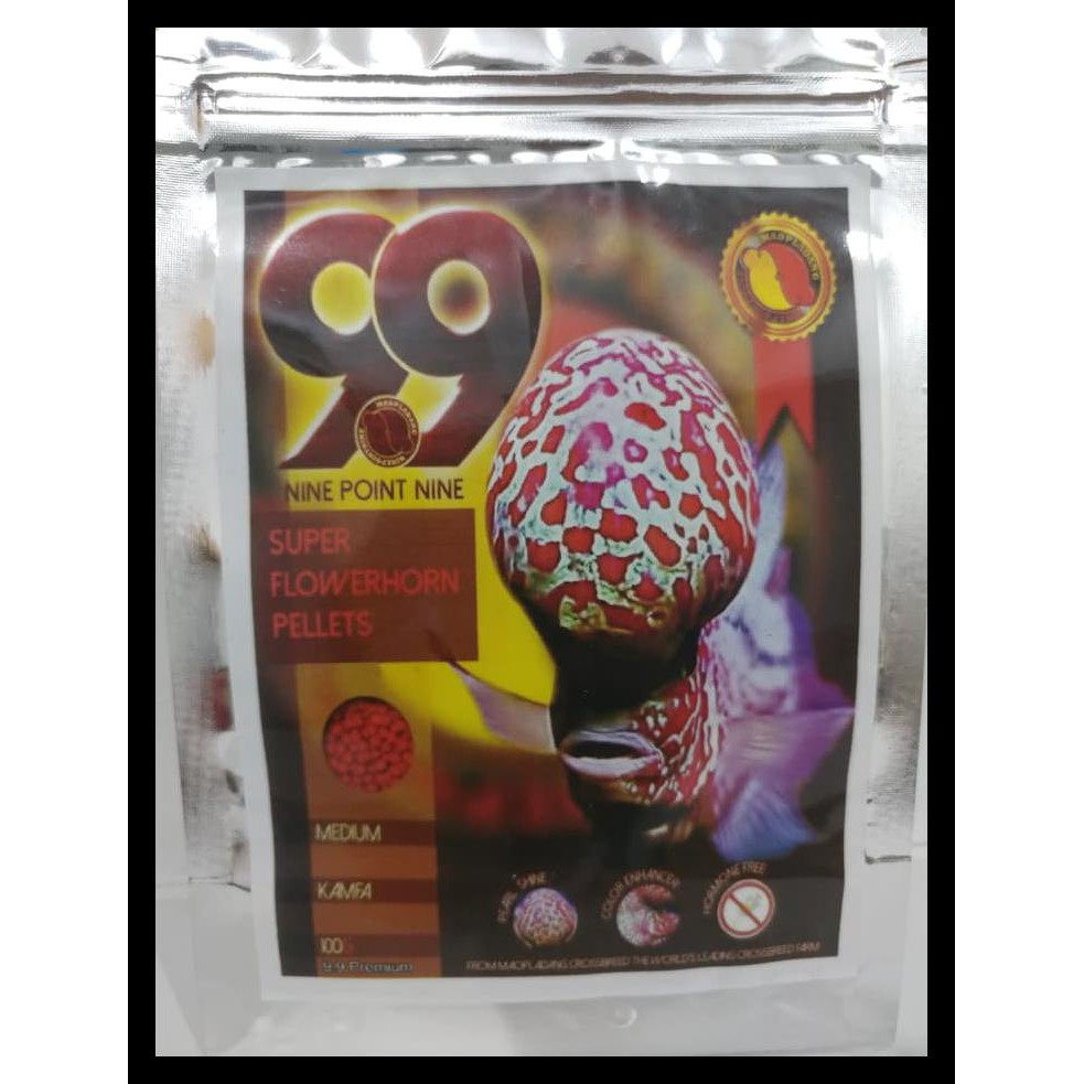 PRODUK BAIK MAKANAN IKAN PELLET / PELET LOUHAN / LOHAN 9.9 SIZE M 100GR BIG SALE