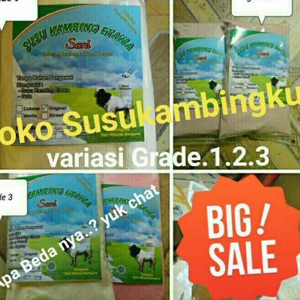 

[PROMO WDF46] Paket susu kambing etawa Grade 1 2 3 200gr aluminium foil polos Maklon bubuk Super Promo
