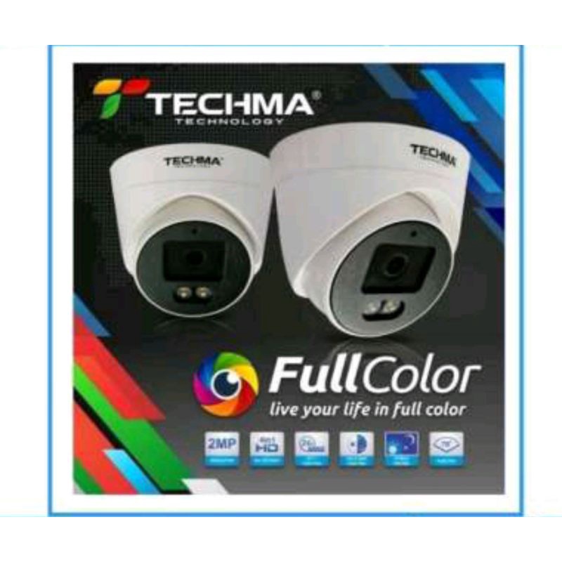 Kamera Cctv 2MP Colorvu Full Color Malam Gambar Berwarna Kamera Indoor