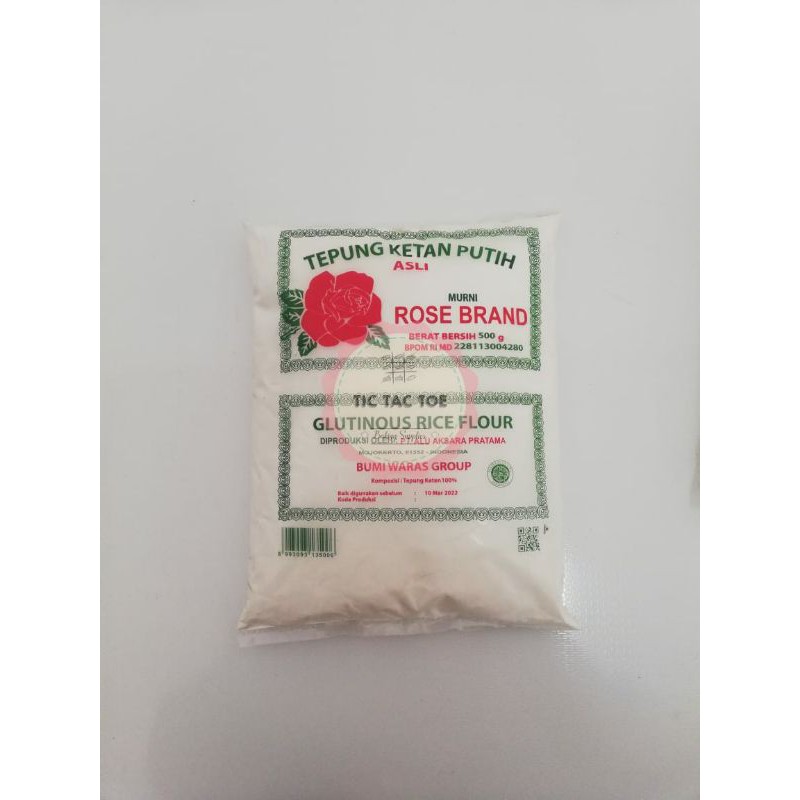 

Tepung Ketan Putih Rose Brand 500gr