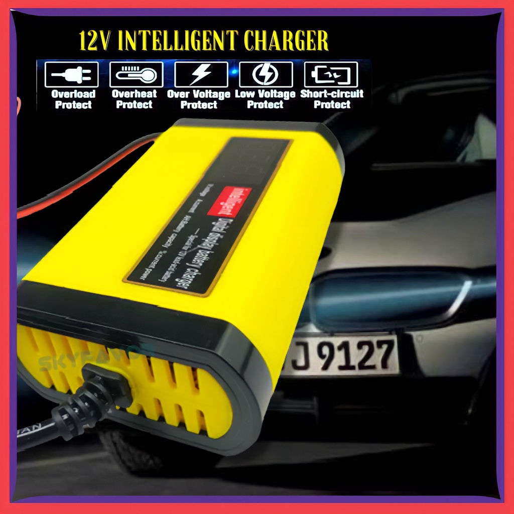 Charger Cas Casan Aki Motor Dan Mobil 12 V ORIGINAL Carger Aki Mobil