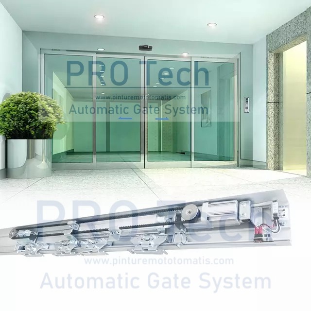 

Automatic Sliding Door PRO Tech Mesin Pintu Otomatis Komplit Set