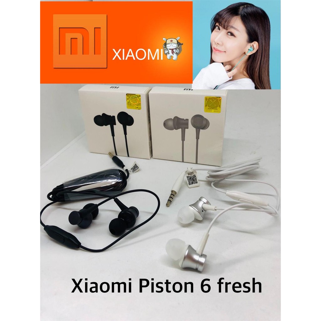 HANDSFREE XIAOMI PISTON 6 Headset Xiaomi Mi Dual Dynamic Original Magnetic Handsfree Earphone Xiaomi