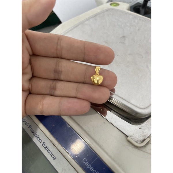 terbaru joseanshop Liontin emas asli model hati terbaru love pink