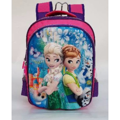 Tas anak frozen/Tas Ransel Sekolah Anak SD Frozen Import Timbul 2 Ruang