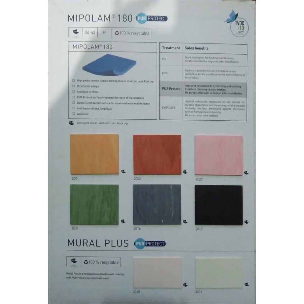 Lantai Vinyl Roll Anti Bakteri Mipolam 180