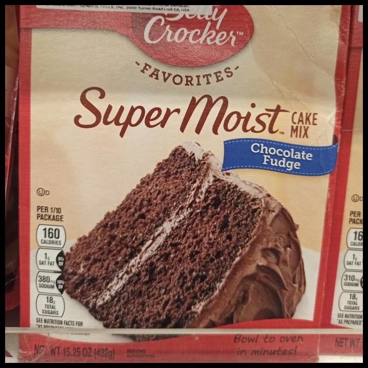 

Betty Crocker Cake Mix Chocolate Fudge 432Gr