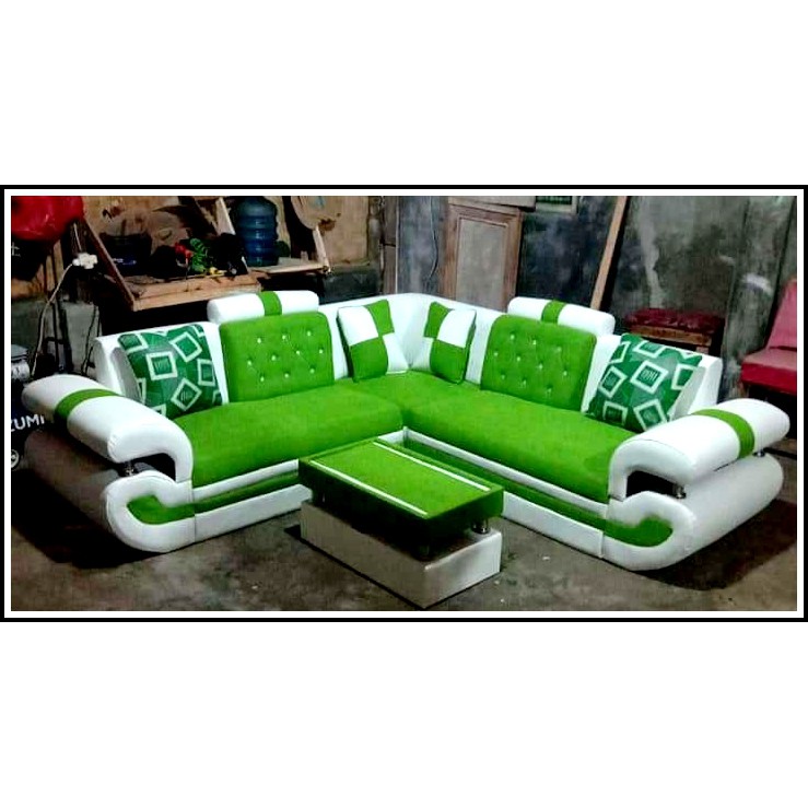 Sofa L Sudut  MInimalis / sofa L Putus + meja