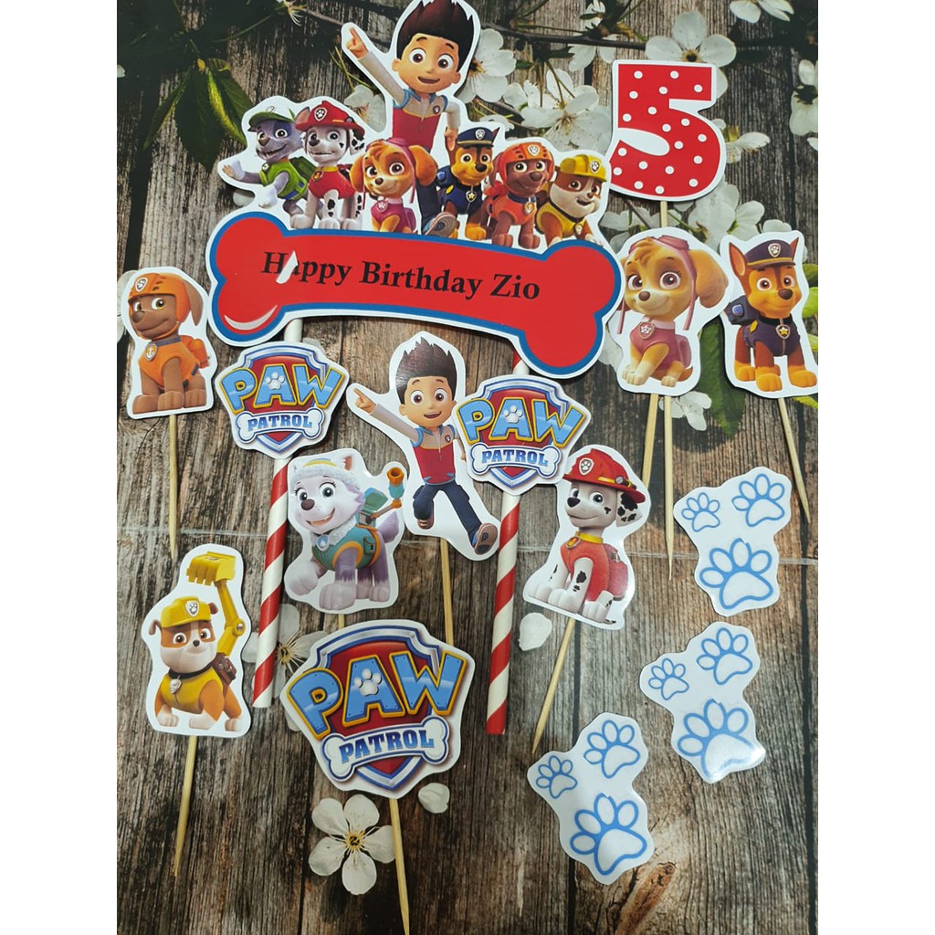 topper cake hiasan kue baking toy topper paw patrol topper cake hiasan kue baking toy topper paw patrol