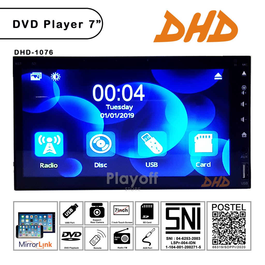 Tape Mobil DVD TV Tuner Head Unit Bluetooth DHD Skeleton Multimedia Player