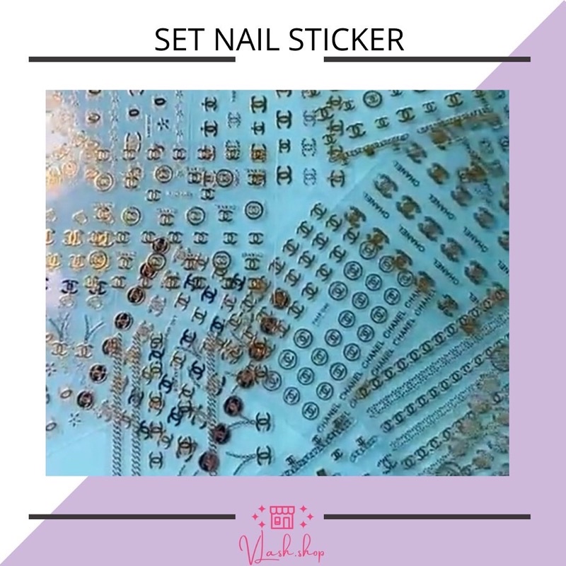 30 PCS NAIL STICKER - STIKER KUKU