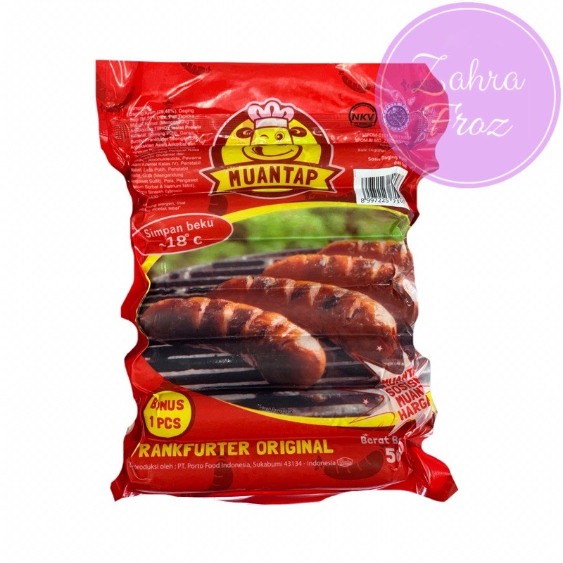 

MUANTAP SOSIS BAKAR FRANKFURTER 500 GR ISI 7