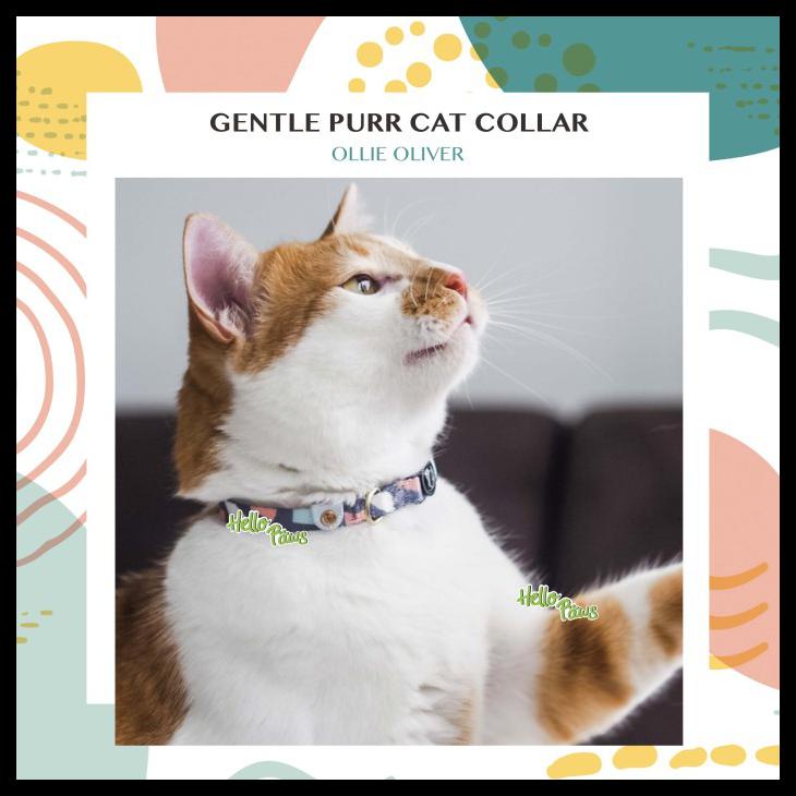 Gentle Purr Ollie Oliver Cat Collar - Kalung Kucing Motif Premium 