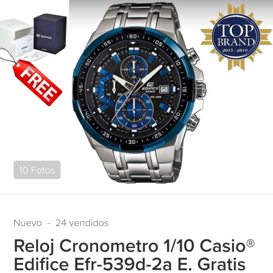 Mega Sale Jam Tangan Pria Merk Edifice Miyota100% Type : EF-539D Baterai EF3 Garansi 1th