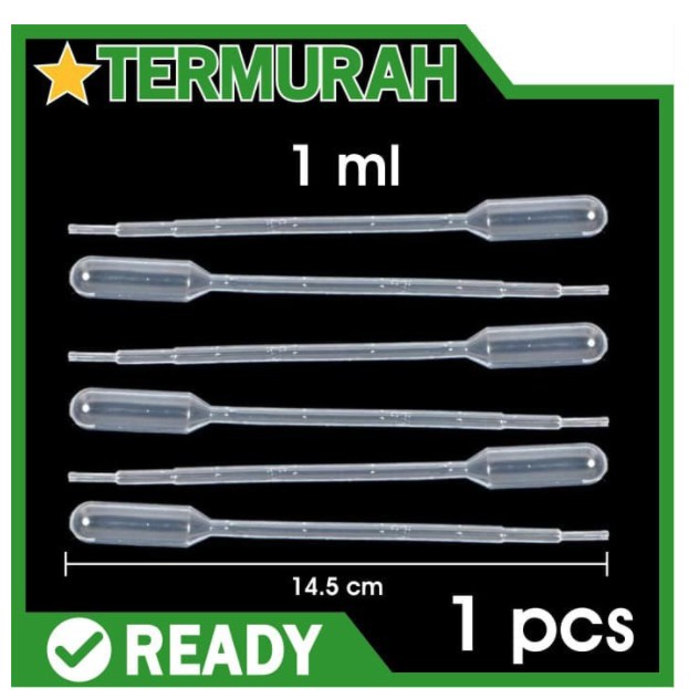 Pipet Plastik Rapid 1ml 3ml / Tetes /pipet plastik pakan kutu air / artemia / jentik nyamuk