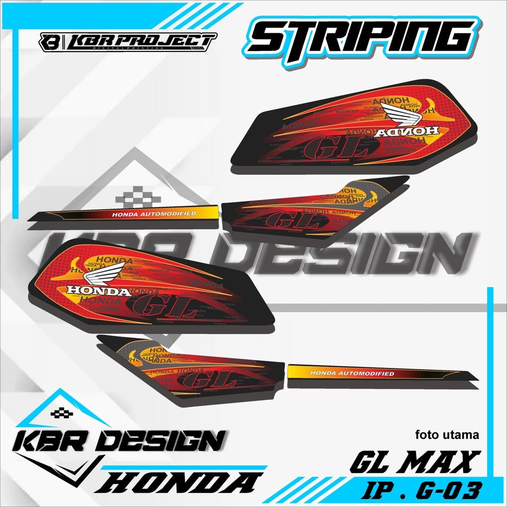 (COD) STICKER STRIPING MOTOR GL MAX - STICKER STRIPING GL MAX.03