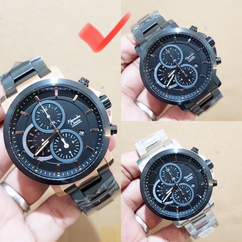 Jam Tangan Pria Alexandre Christie AC 6350 RANTAI AC6350