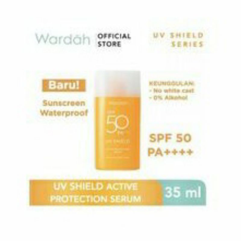 Wardah UV Shield series sunscreen waterproof spf 50