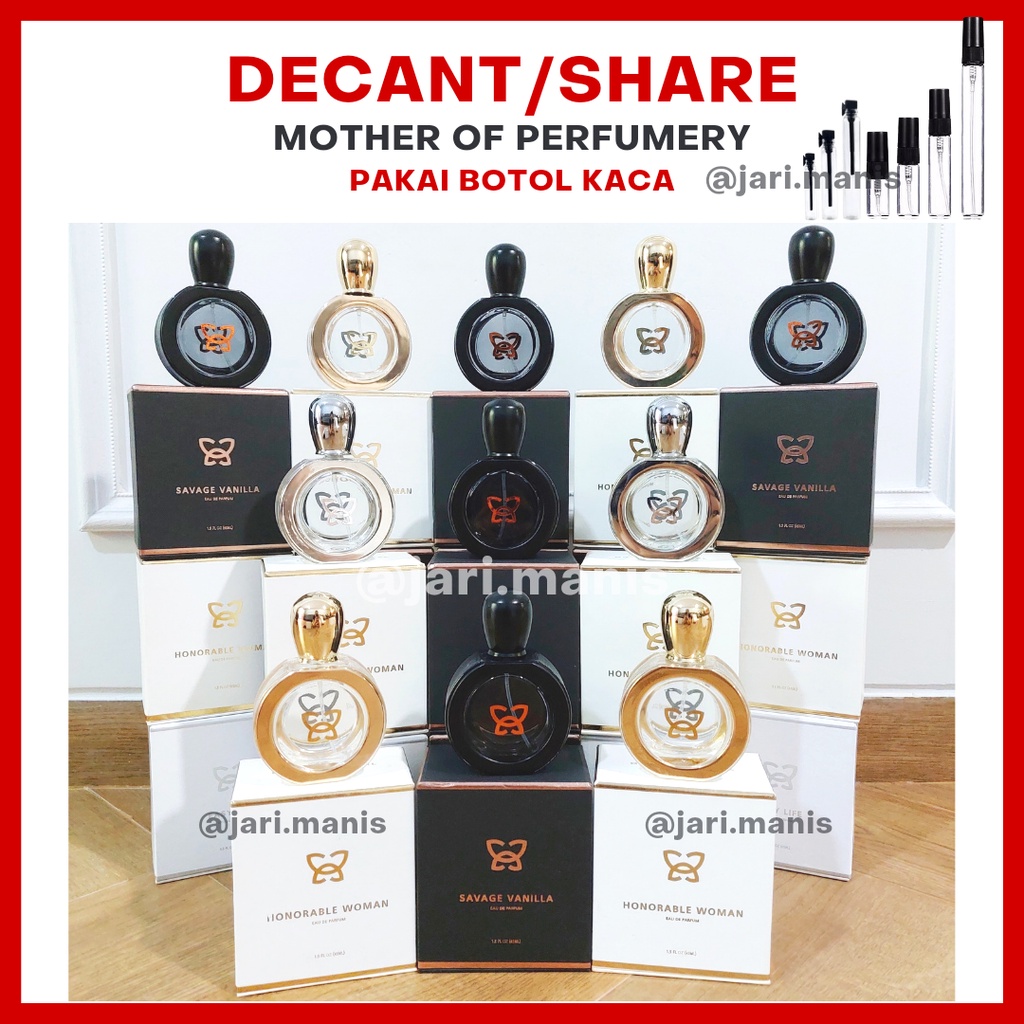 decant share - Mother of Perfumery MoP Savage Vanilla butterfly kiss couture black dress intoxicating love mystical desert pistachi-oh purple royale tobacco desire honorable woman easy life pearl tasya farasya vial tester parfum