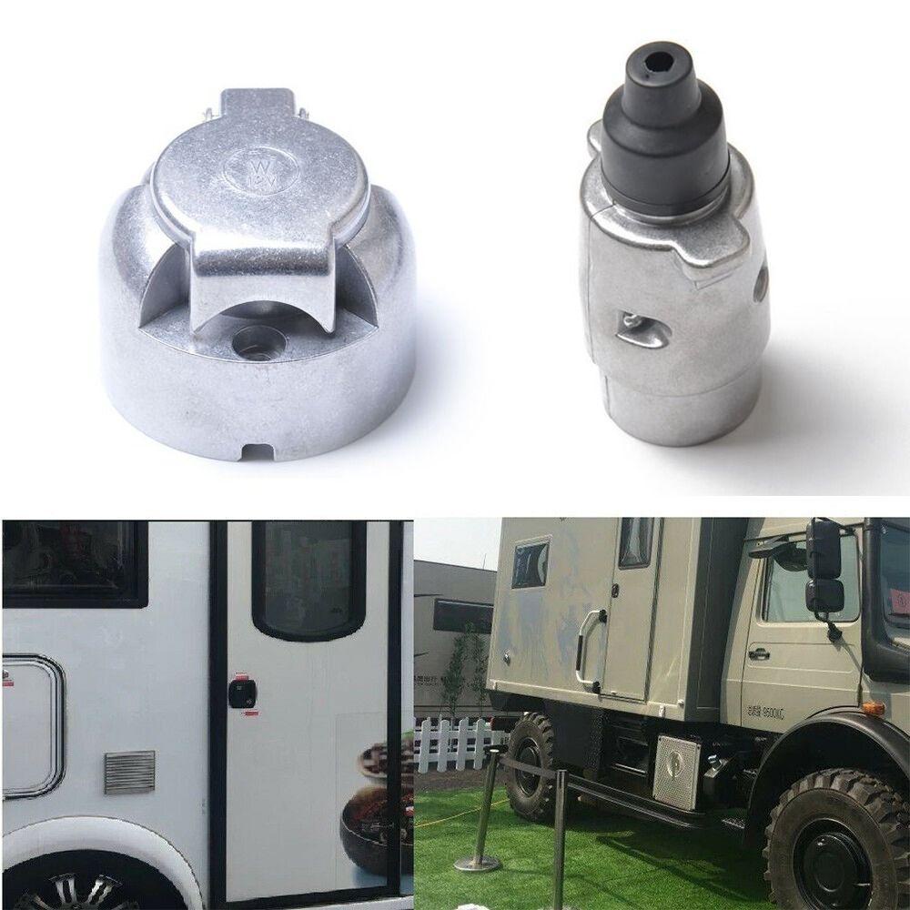 Preva Kabel Colokan Derek Awet Konektor 7pin Socket Towbar Trailer Parts Trailer Truck Heavy Duty