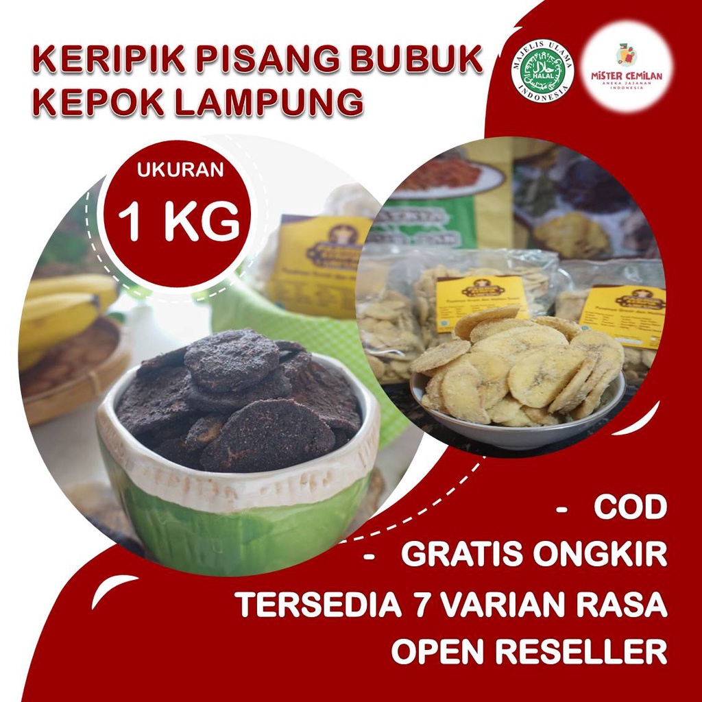 

1KG KERIPIK PISANG BUBUK BY.MISTER CEMILAN