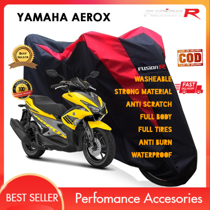 Sarung Motor Yamaha Aerox /Selimut Motor  Aerox/Kerudung Motor Aerox Fusion R Waterproof Terbaru