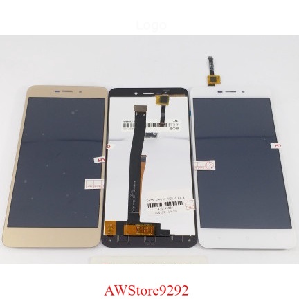 Layar Sentuh LCD TS Touchscreen Fullset XIAOMI REDMI 4A - BLACK GOLD WHITE