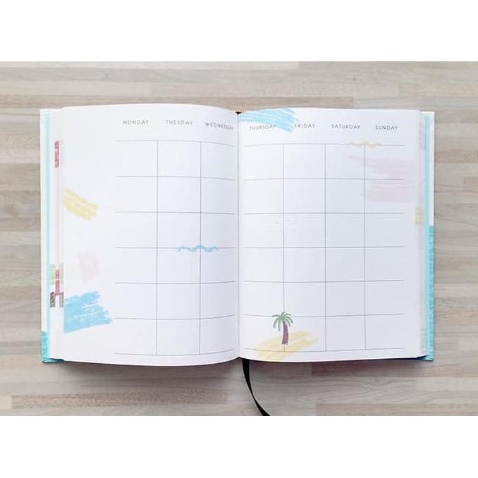 

ISALEl Buku Agenda / Journal / Planner Unik / Weekly Planner 2019 - Cover Beach ICLl