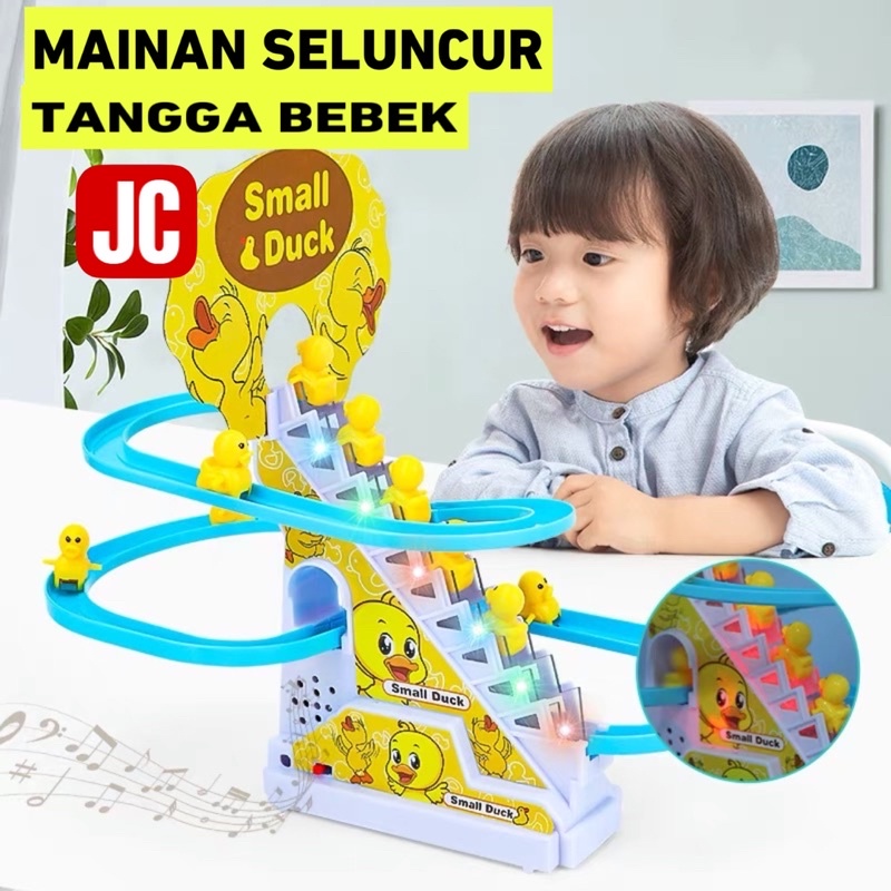 MM Mainan Track Tangga bebek Small  / Duck Bebek Kuning / Seluncur tangga bebek