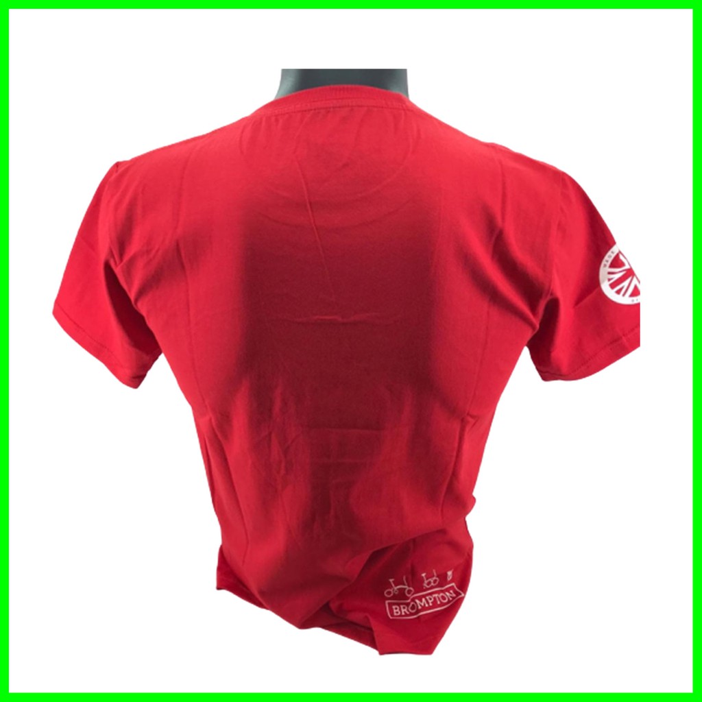 Kaos Sepeda Brompton Tshirt Gowes Bersepeda - Sepeda 3 Merah