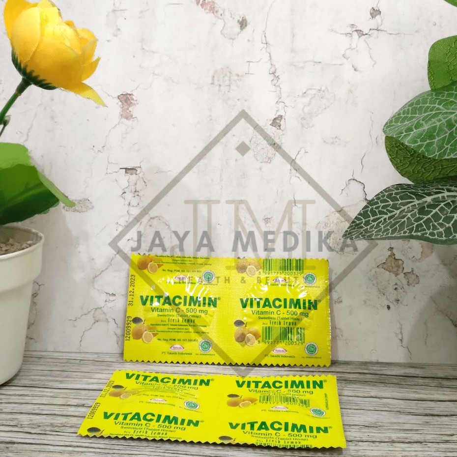 Vitacimin C 500 mg Rasa Lemon Strip Isi 2 Tablet