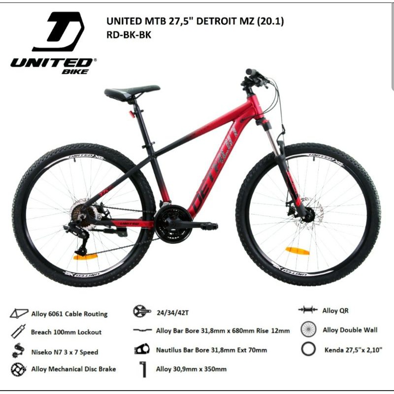 MTB 27,5 UNITED DEROIT MZ