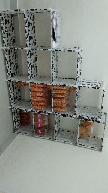 Rak Buku Serbaguna Rak Portable (mudah Dibongkar Pasang)