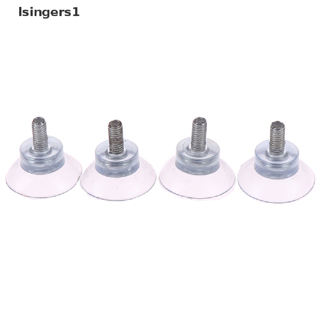 (lsingers1) 4pcs / Set Suction Cup Transparan Dengan Sekrup Untuk Aksesoris Furnitur