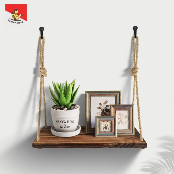 Jual TASTEMPAT- RAK GANTUNG TALI 20X9 / RAK AMBALAN RAK DINDING TALI ...