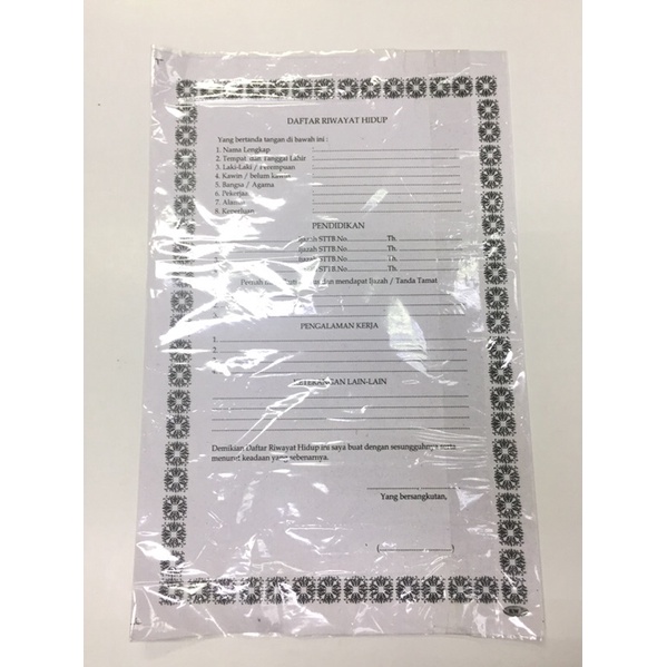 

Daftar Riwayat Hidup