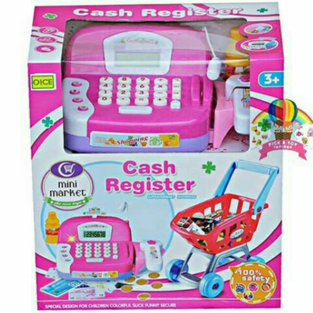 MINI MARKET CASH REGISTER PINK ( Code :  MHOU-0184)