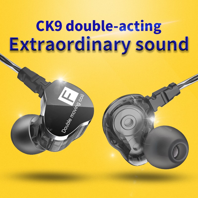 [KIRIM DARI JKT] QKZ CK9 Dual Speaker In Ear Earphone Headset with MIC