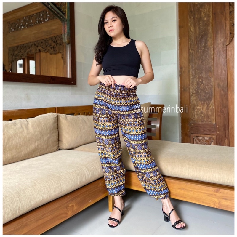 CELANA ALADIN HAREM PANT BALI PANJANG RAYON ADEM MURAH GROSIR