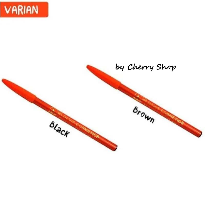 [BPOM] PENSIL ALIS / EYEBROW ORANGE DAVIS BLACK HITAM / COKLAT BROWN / HITAM BLACK CHERRY SHOP