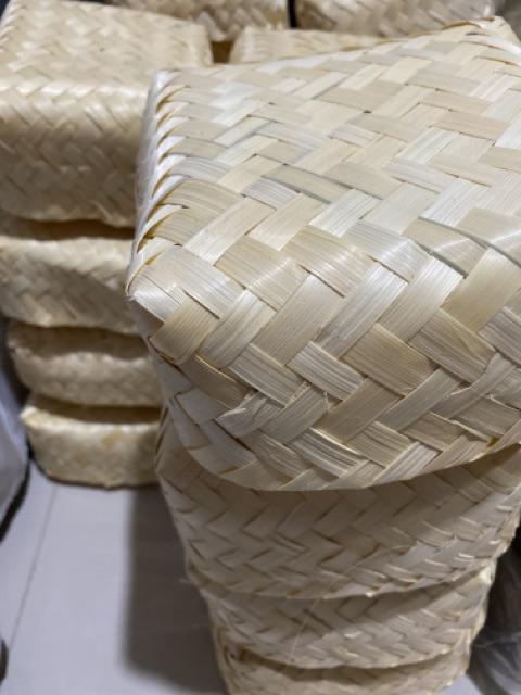 Besek Natural/ Blicing 15x15x7cm  Besek Anyaman Bambu Murah Besek Makanan Besek Bakul
