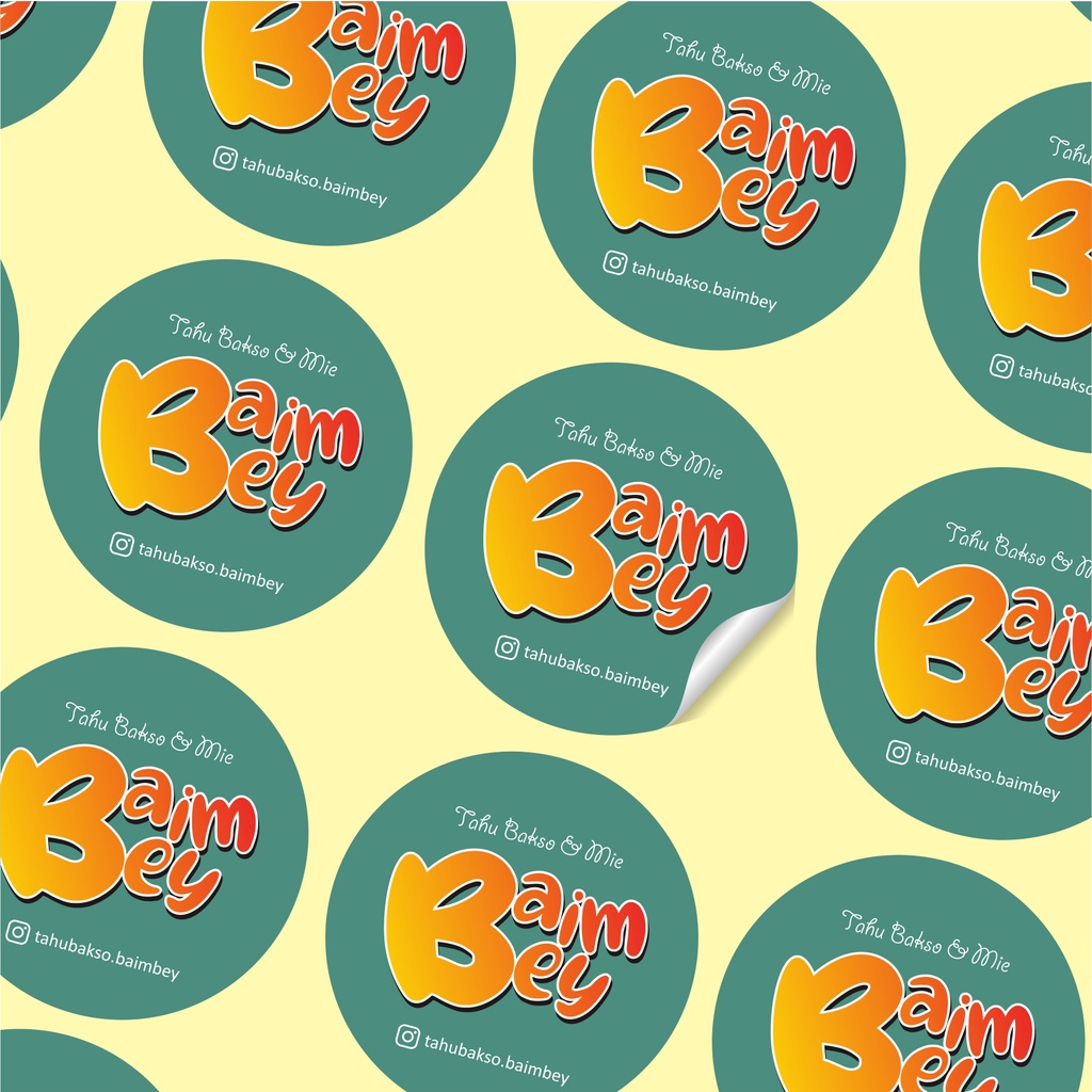 Jual STICKER LABEL Kemasan Bulat/Kotak (Custom) | Shopee Indonesia
