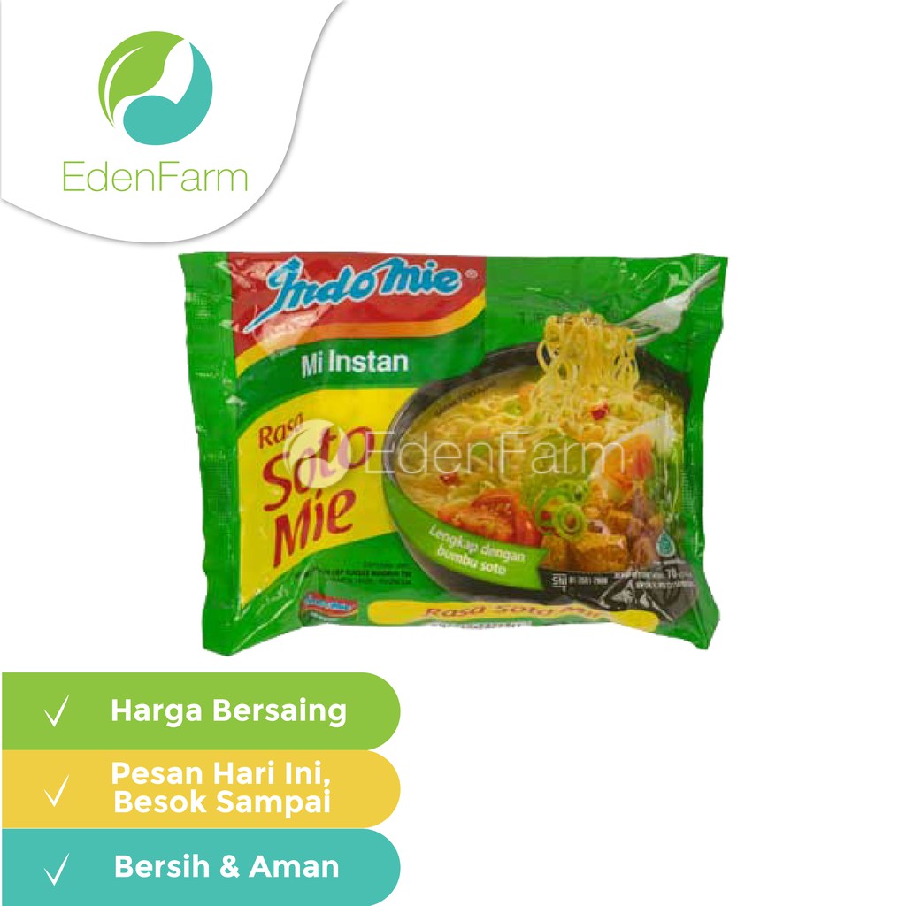 

Mie Indomie Rasa Soto Eden Farm