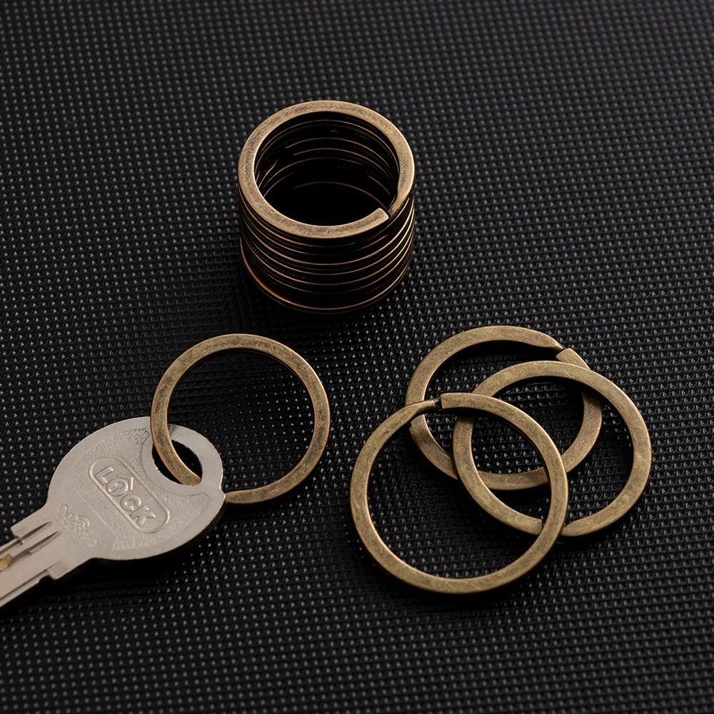 Top 10pcs/lot 25mm 28mm 30mm Split Key Ring Konektor Baru Pocket Carabiner