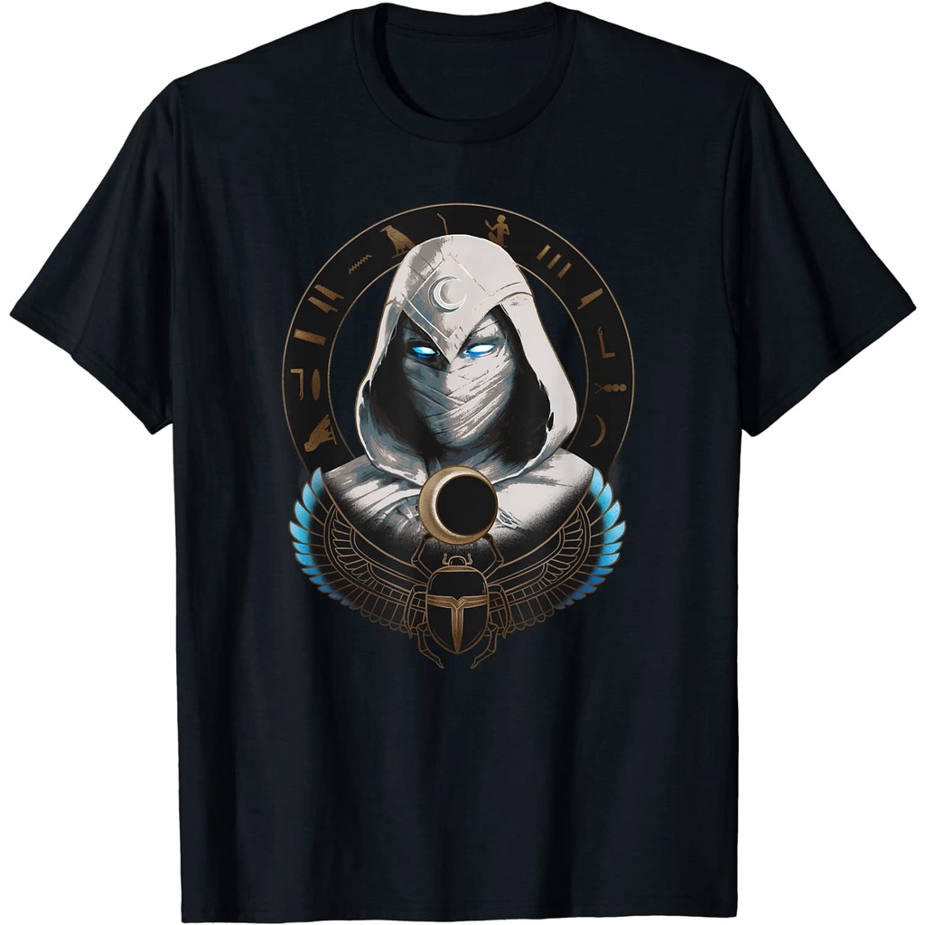 Baju Dewasa Marvel Moon Knight Egyptian Hieroglyphs T-Shirt