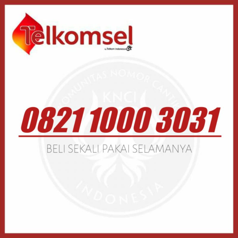 SIMPATI CANTIK 4G LTE TELKOMSEL PERDANA 1000 3031