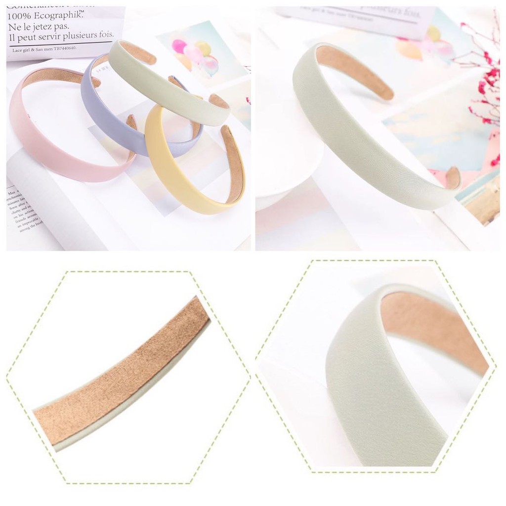 Bando Lebar Polos Gaya Korea Untuk Wanita Import / Bando Wanita Polos Korean Fashion